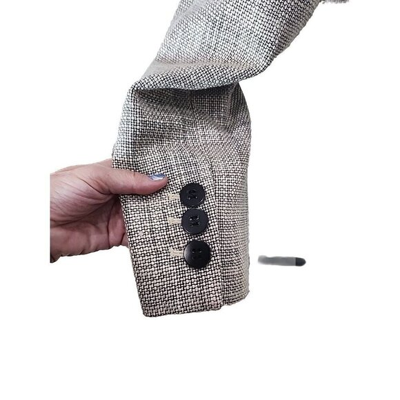 The Limited Houndstooth Blazer Gray 3/4 Sleeve NWT Women's Small - Picture 7 of 10